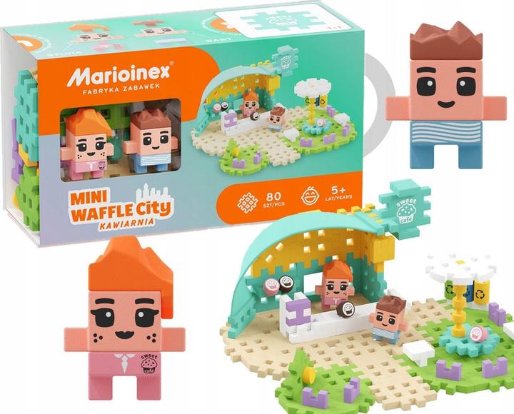 Marioinex Klocki Mini Waffle 80 kavinės elementų