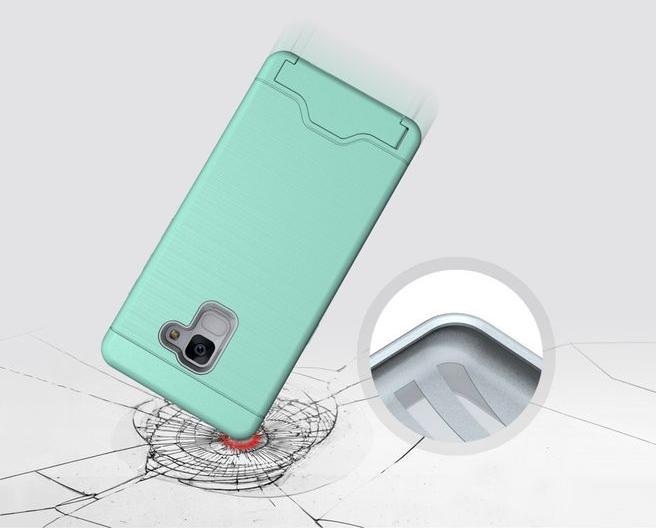 Produktbild MU Classic Hart und Soft Plastik Hülle mit Kickstand (Samsung Galaxy A8 (2018))