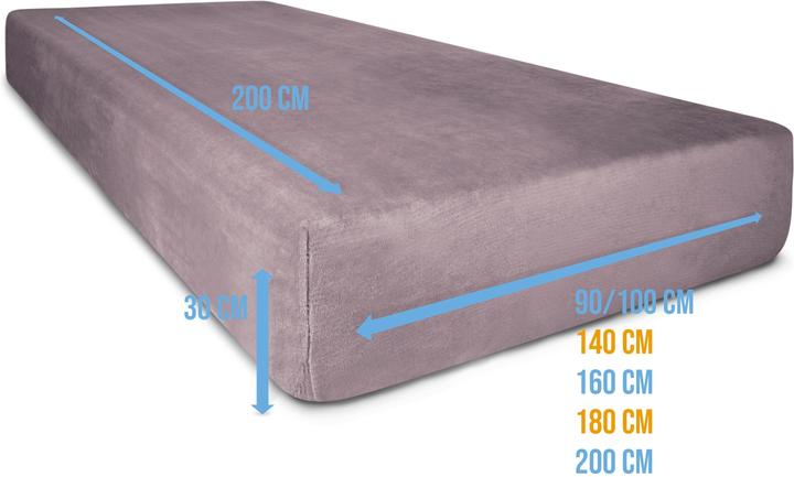 Image du produit Aspero 2 draps-housses en flanelle PERPIGNAN (140 x 200 cm)