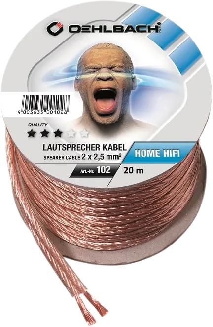 Immagine prodotto Oehlbach Filo Per Altoparlanti Sp25 (20 m, 2.50 mm².)