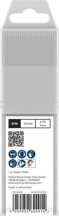 Produktbild Bosch Professional Zubehör PRO Hardwood fast T344DF Stichsägeblatt, 152 mm, 25-tlg.