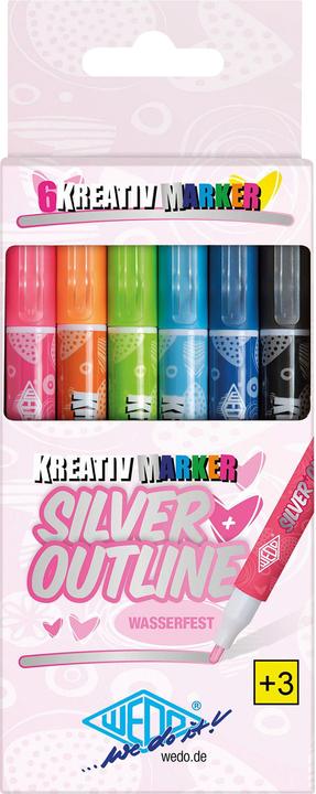 Produktbild Wedo Silver + Outline (6x)