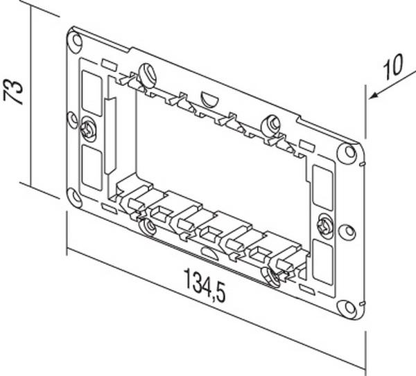 Image du produit TEM Série Module Support de montage MOUNTING FRAME WITH SCREWS4M