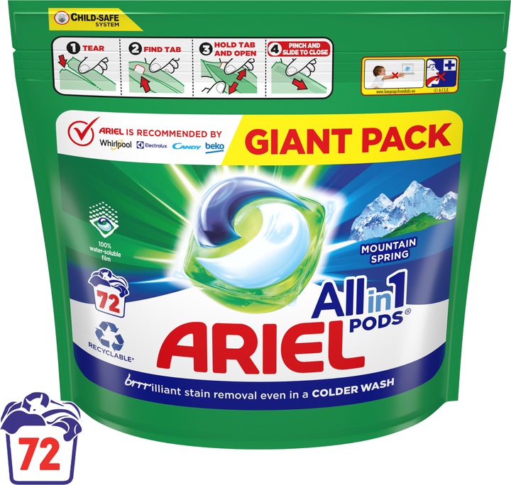 Produktbild Ariel All-in-1 (72 Waschgänge, Fest)