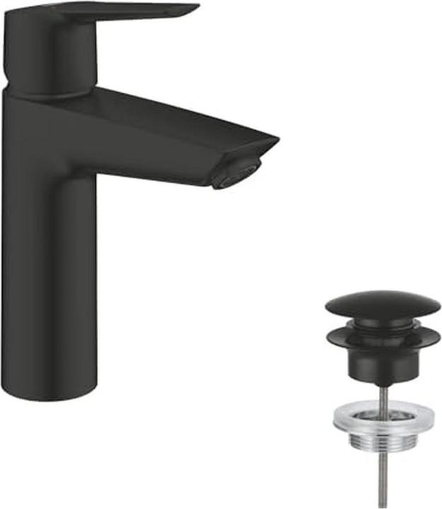 Produktbild Grohe Start QuickFix Lavaboarmatur M-Size, Push-Open, inkl. 3-in-1 Tool, wassersparend, mattschwarz