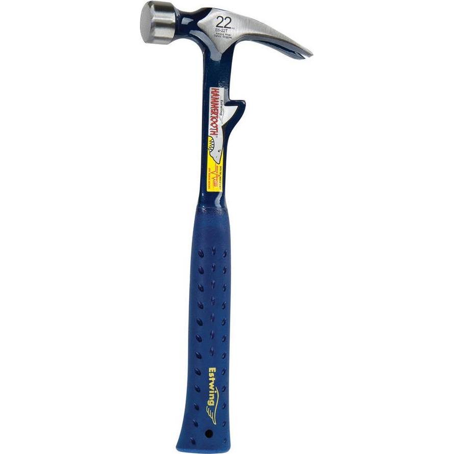 Estwing, Martello, rechte klauwhamer - vinyl handgreep - 615 gram kopgewicht, met slooptand (620 g)