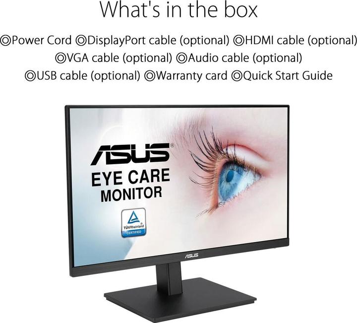Produktbild ASUS VA27EQSB (1920 x 1080 Pixel, 27")