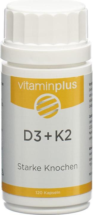 Produktbild Vitaminplus D3+K2 (120 Stk., Kapseln)