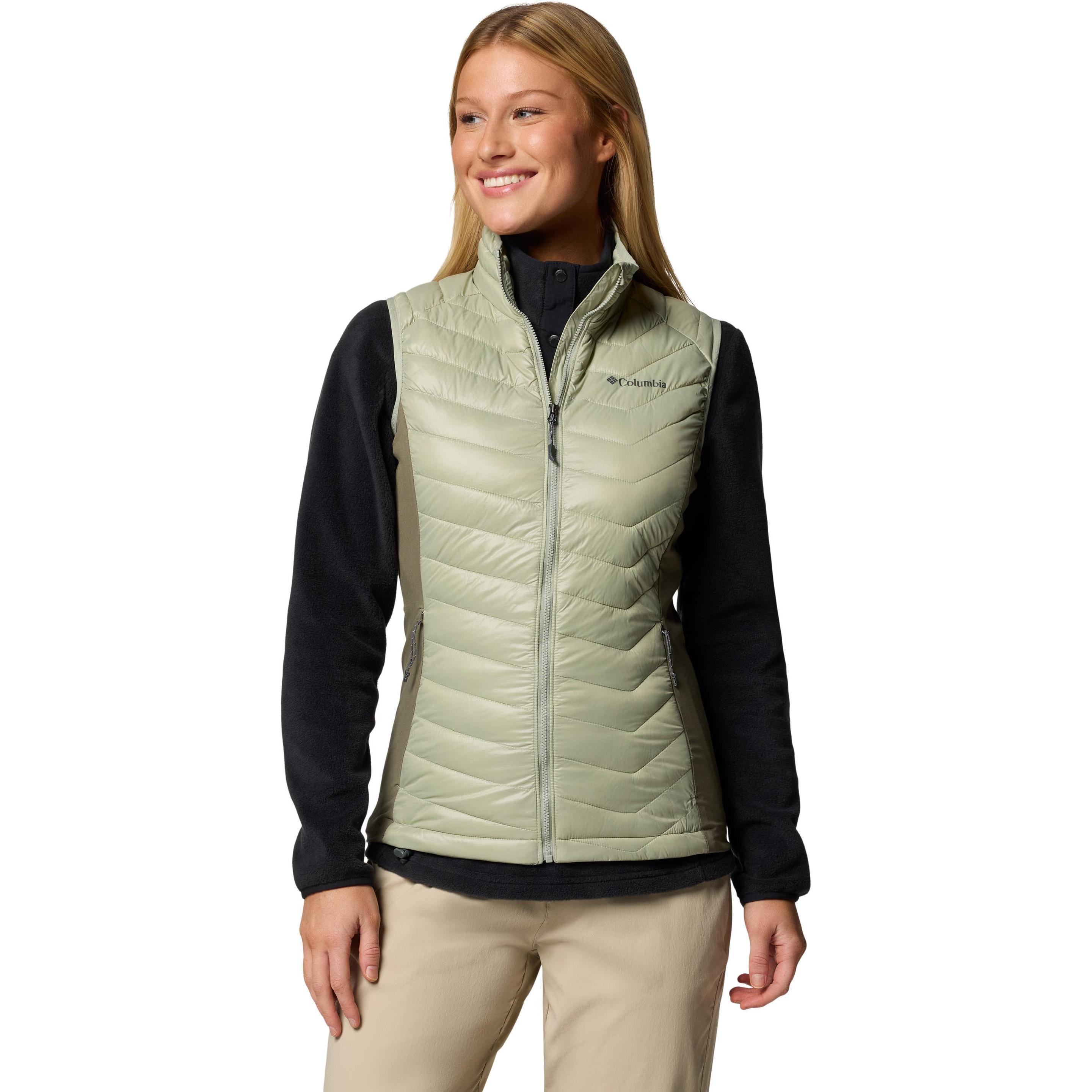 Columbia, Damen, Weste, Powder Pass™ II Hybrid Vest, Grün, (S)