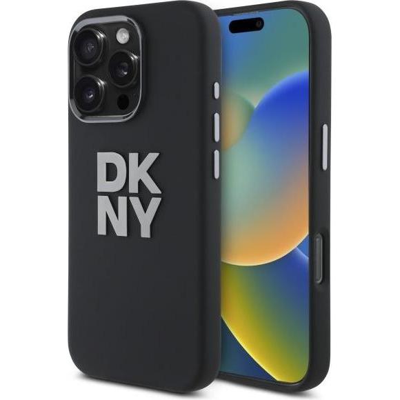 DKNY DKHCP16XSMCBSK iPhone 16 Pro Max 6.9" czarny/black hardcase Liquid Silicone Metal Logo (Apple iPhone 16 Pro Max), S...
