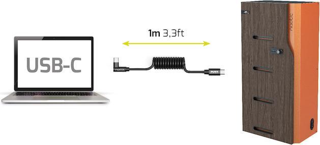 Image du produit Port Designs SPRING CABLE USB C 90 TO USB C-60W -10 PACK+1 YEAR WARANTY 20/60/20 (1 m, 60 W)