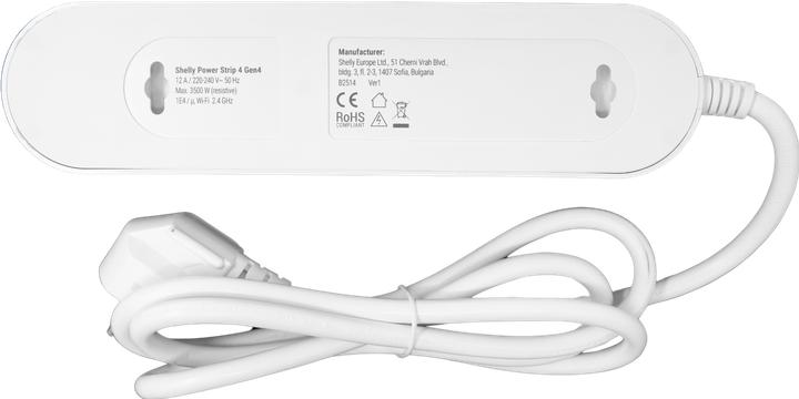 Actual product image Shelly Power Strip 4 Gen4 (4 x, CEE 7/3, 1.50 m)