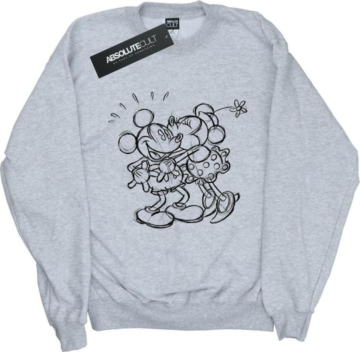Produktbild Disney Mickey And Minnie Mouse Kiss Sketch Sweatshirt Jungen (128)