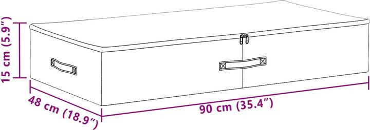 Actual product image vidaXL Aufbewahrungsbox (48 cm, 2x)