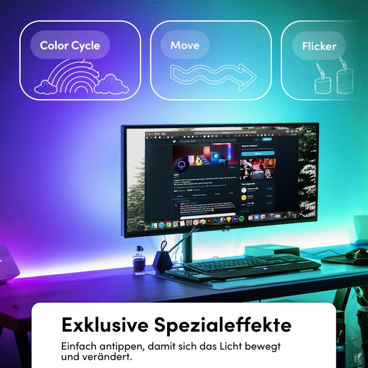 Actual product image Lifx Z Strip complete Starter Kit (RGB, 200 cm, Indoor)