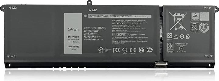 Actual product image DLH 15V 3500MAH 53WH LI-POL BATTERY / V6W33 / FOR DELL INSPIRON 3510 (3500 mAh)