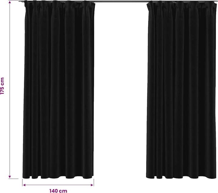 Produktbild vidaXL Vorhang (140 x 175 cm)