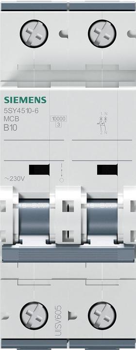 Produktbild Siemens MCB 1+N Pole Type B 10kA 10A 230V