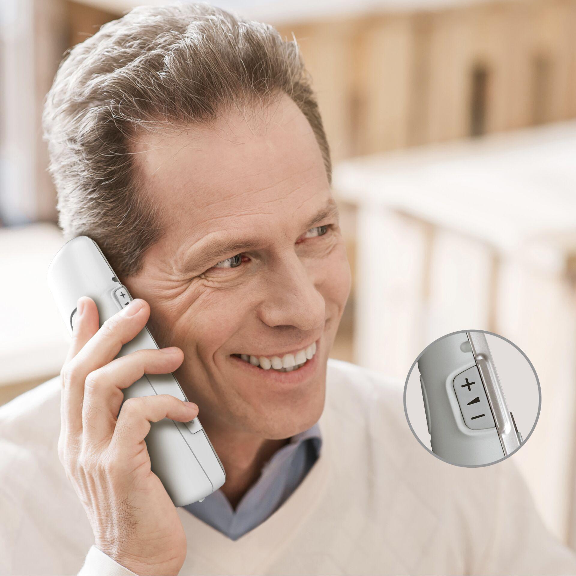 Thumbnail - Panasonic KX-TGE262GN Duo Champagner, Telefon, Silber