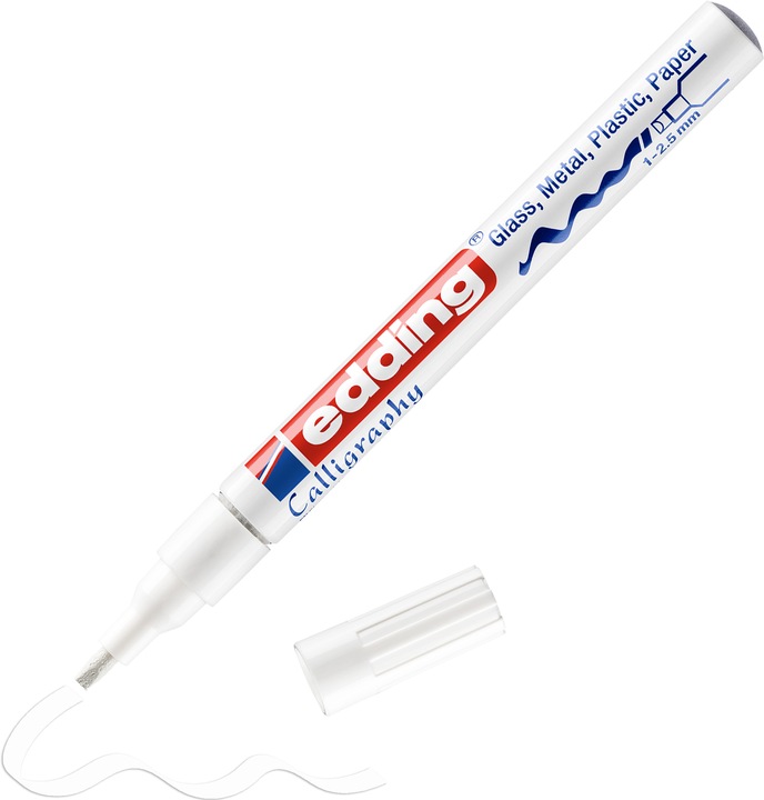 Image du produit Edding Feutre (Blanc, 2.50 mm, 1 x)