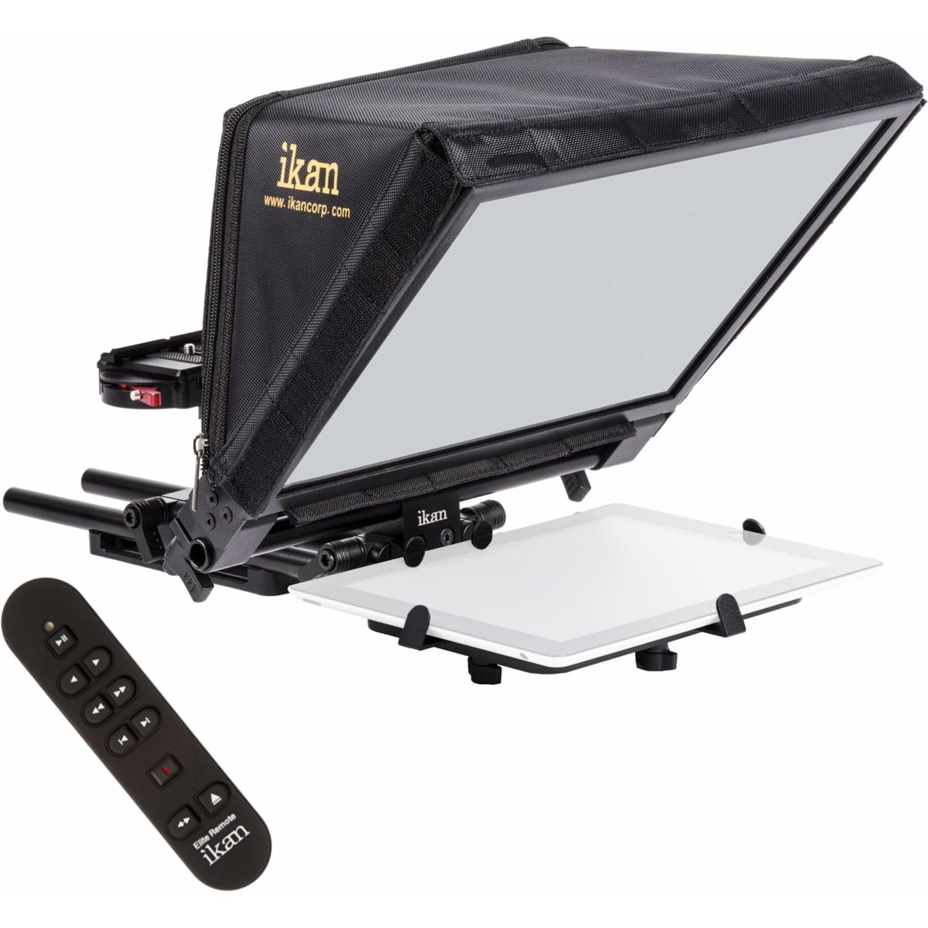 Thumbnail - Ikan PT-ELITE-V2-RC Elite Tablet + iPad Teleprompter mit Fernbed. (Teleprompter), Video Zubehör, Schwarz