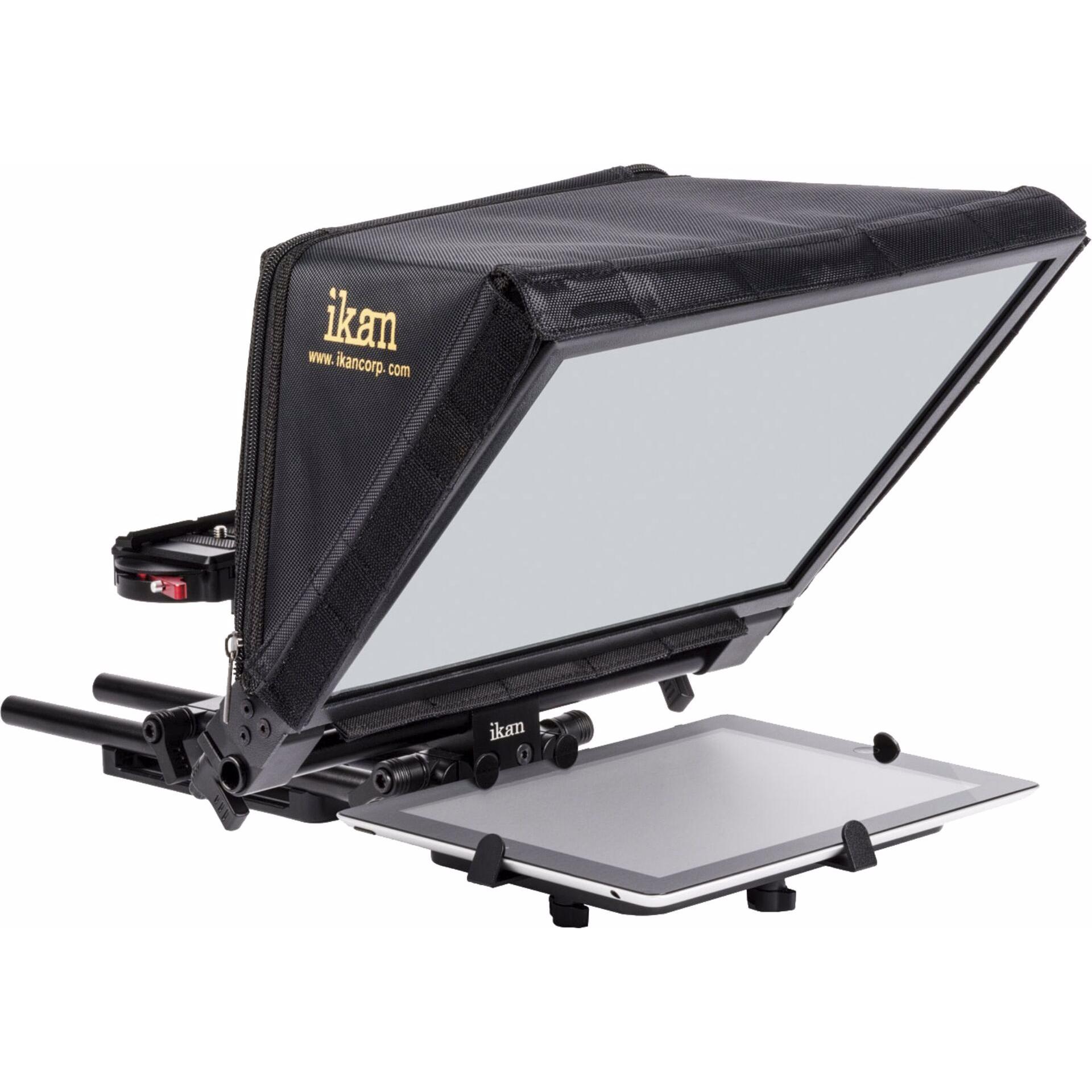 Thumbnail - Ikan PT-ELITE-V2-RC Elite Tablet + iPad Teleprompter mit Fernbed. (Teleprompter), Video Zubehör, Schwarz