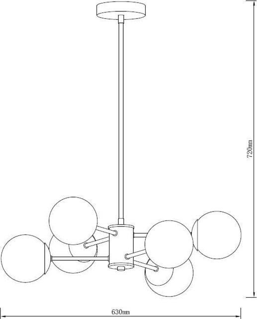 Produktbild Domoletti Luminaire ceiling RAILE, 240 W, E27 (E27)