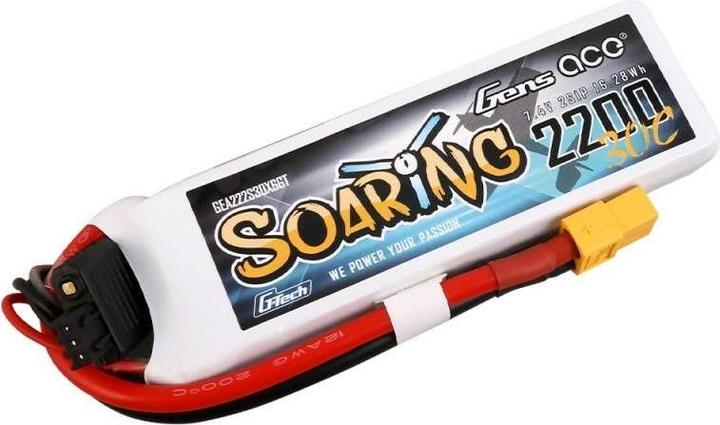 Produktbild Gens Ace G-Tech Soaring 2200mAh 11.1V 30C 3S1P Lipo Battery (11.10 V, 2200 mAh)