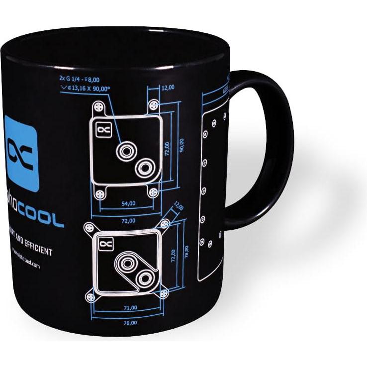 Alphacool, Tasse, ZSO Becher schwarz (375 ml, 1 x)