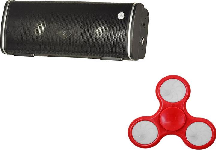 Albrecht Paket MAX-treme Bluetooth-Lautsprecher und Spinner PNI Speedy Red LED Geschenk (12 h)