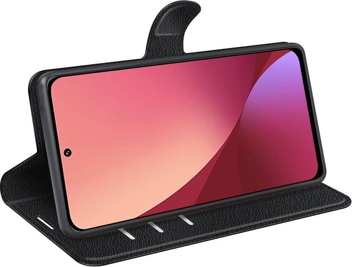 Actual product image Cover-Discount Xiaomi 12 Lite - Leather Case Cover black (Xiaomi 12 Lite)