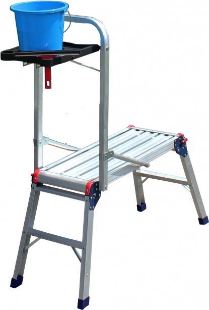 Altrex Klappbare Leiterplattform mit Stütze (Plattformleiter, 80 cm)