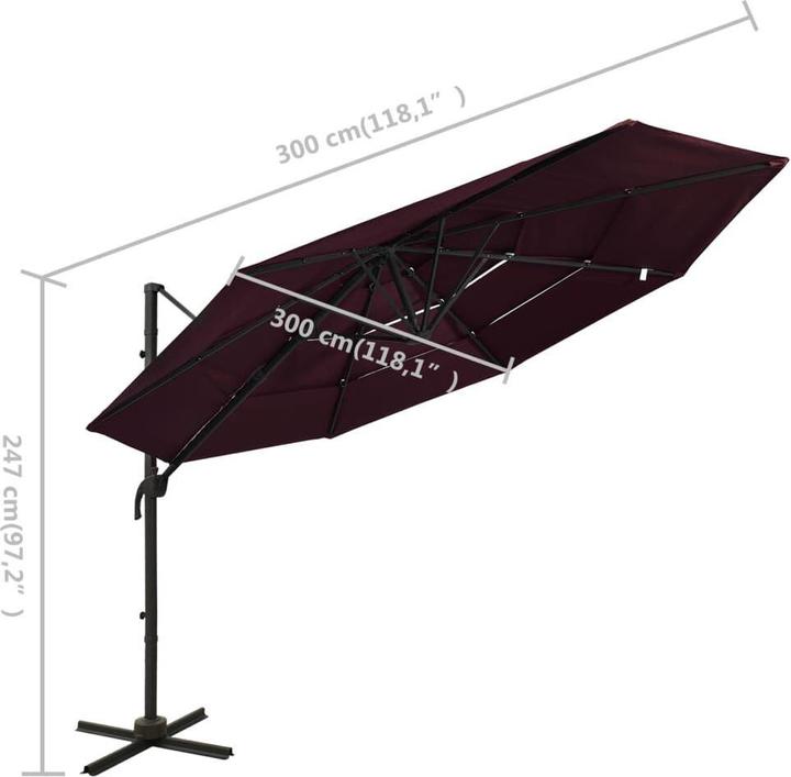 Immagine prodotto vidaXL Sonnenschirm (3 m)