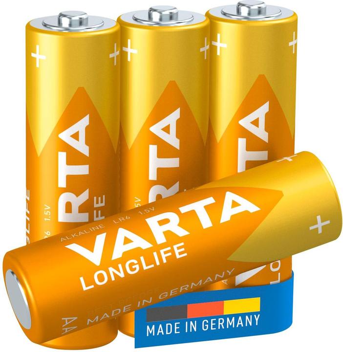 Immagine prodotto Varta Longlife (4 pz., AA / LR6 / LR06 / Mignon / R6 / R14505, 2800 mAh)