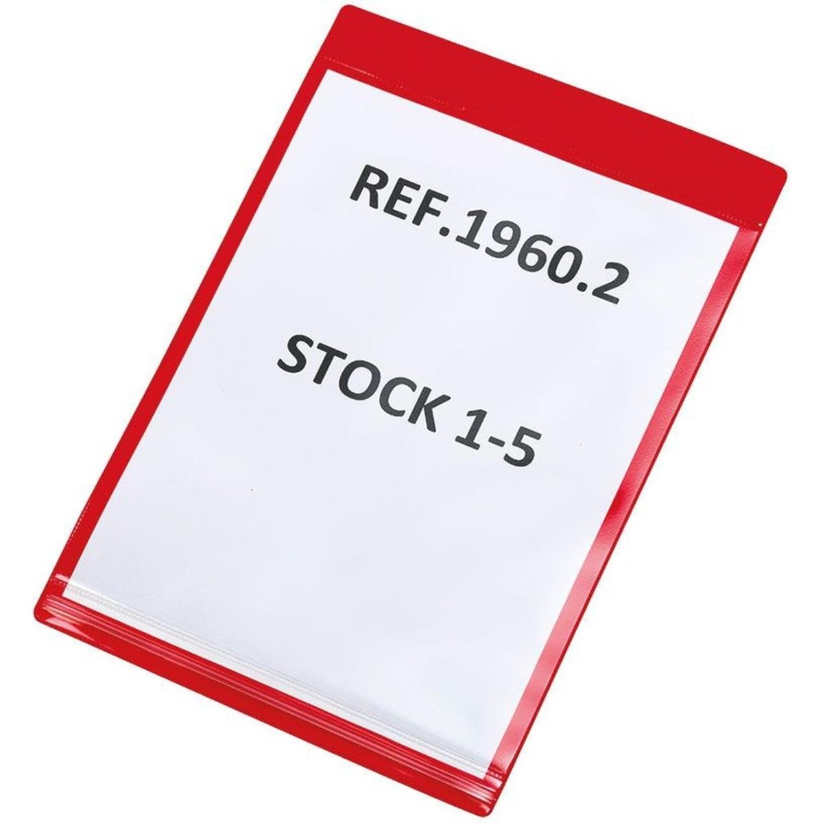 Tarifold, Präsentationstafel, Kennzeichnungshülle Dry-Zip 163203 A5 rot 10 St./Pack. (A5)