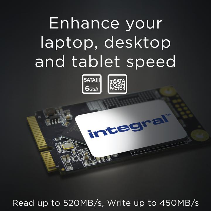 Produktbild Integral Memory Solid State-Laufwerk - 128 GB - intern - mSATA - SATA 6Gb/s (128 GB, mSATA)