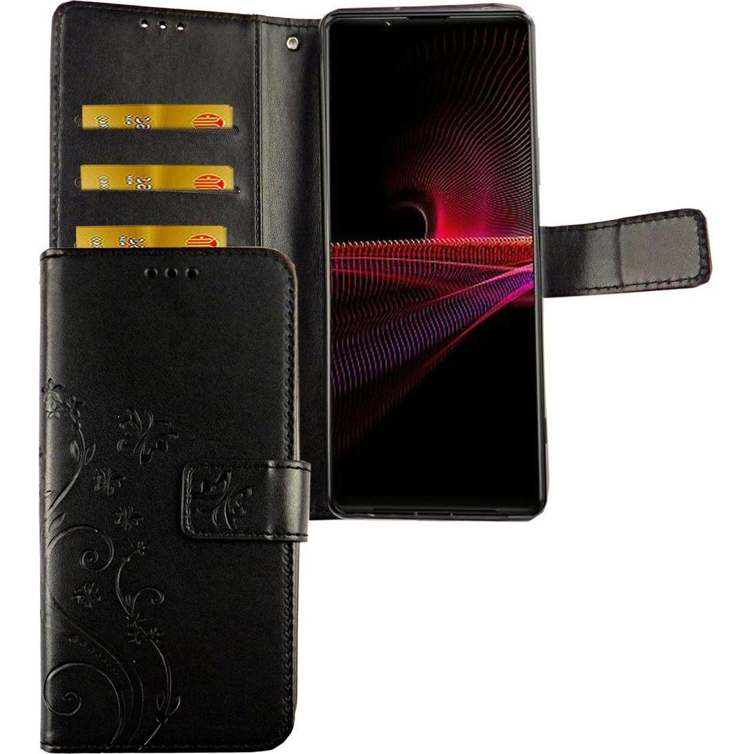 König Design Handyhülle für Sony Xperia 1 III Case Cover Schutztasche Schutzhülle Bookstyle (Sony Xperia 1 III), Smartph...