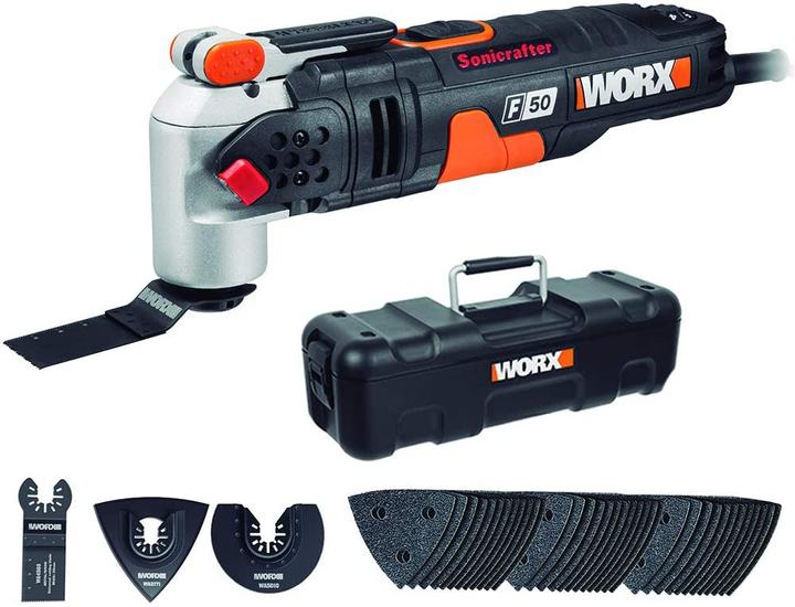 Produktbild Worx Multifunktionswerkzeug WX681 SoniCrafter 450 W inkl. 39-tlg Zubehr