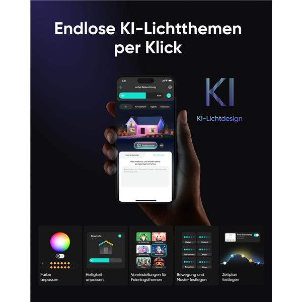 Produktbild eufy Outdoor String Light E10 (29 m)