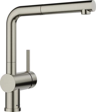 Produktbild Blanco LINUS-S satin platinum | Hochdruck | Mit herausziehbarem Schlauch | Rückflussverhinderer | Ke