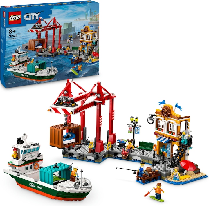 Produktbild LEGO Hafen mit Frachtschiff (60422, LEGO City)