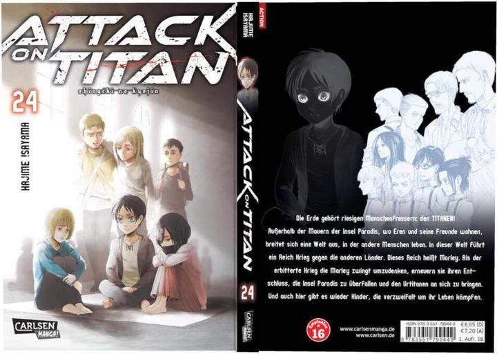 Produktbild Attack on Titan 24 (Deutsch, Hajime Isayama, 2018)