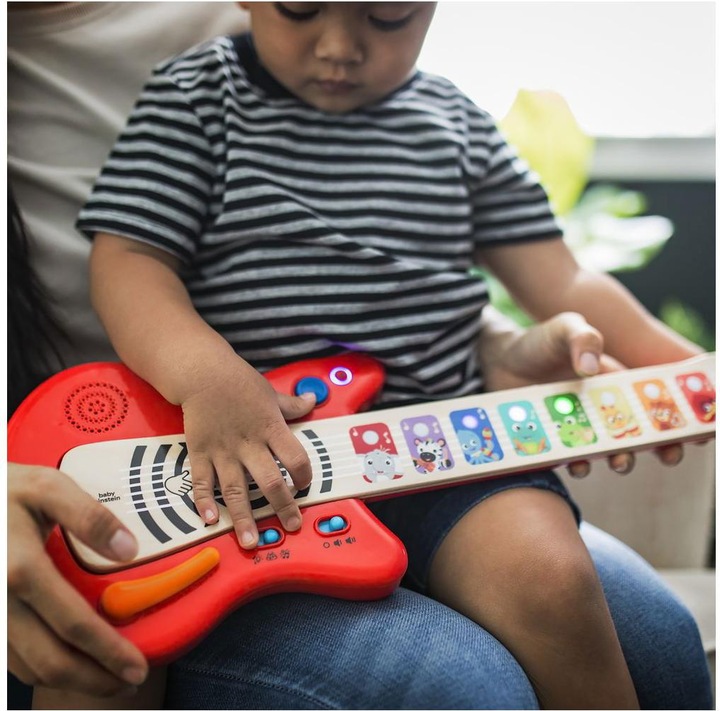 Actual product image Hape Deluxe Magic Touch Guitar (German, French, Italian, English)