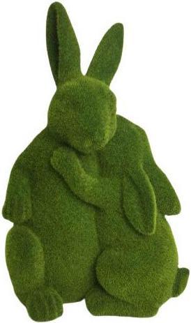Garden Center Decoration "Bunnies", 29.5 cm x 21.5 cm x 45.5 cm