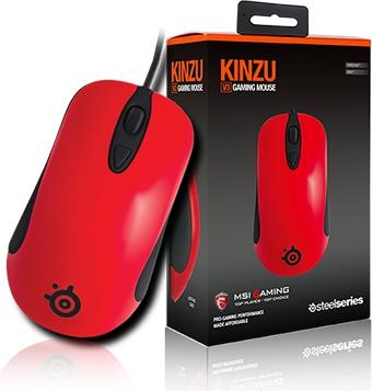 Image du produit SteelSeries Kinzu V3 Optical Gaming Mouse rouge, USB (Filaire)