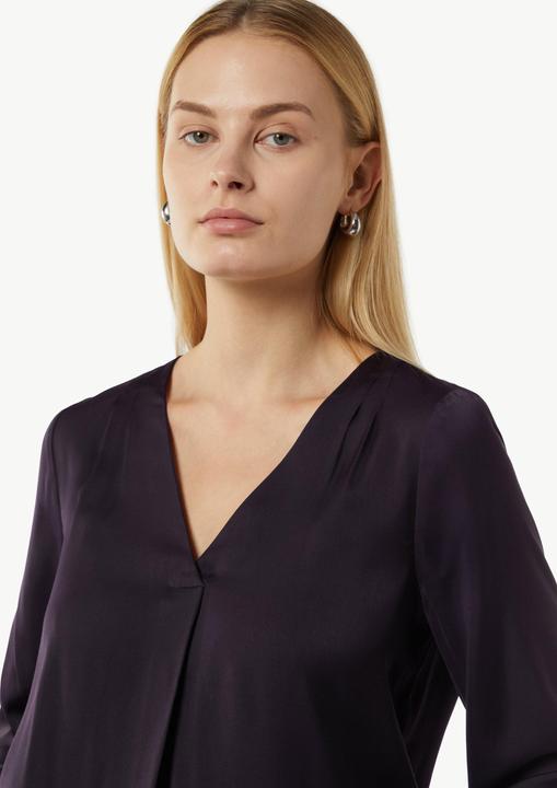 Produktbild Comma Bluse Satinbluse mit V-Ausschnitt (36)