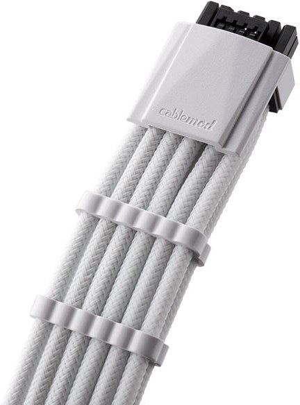 Actual product image CableMod C-Series Pro ModMesh 12VHPWR Cable Kit for Corsair RM, RMi, RMx (Black Label) - white