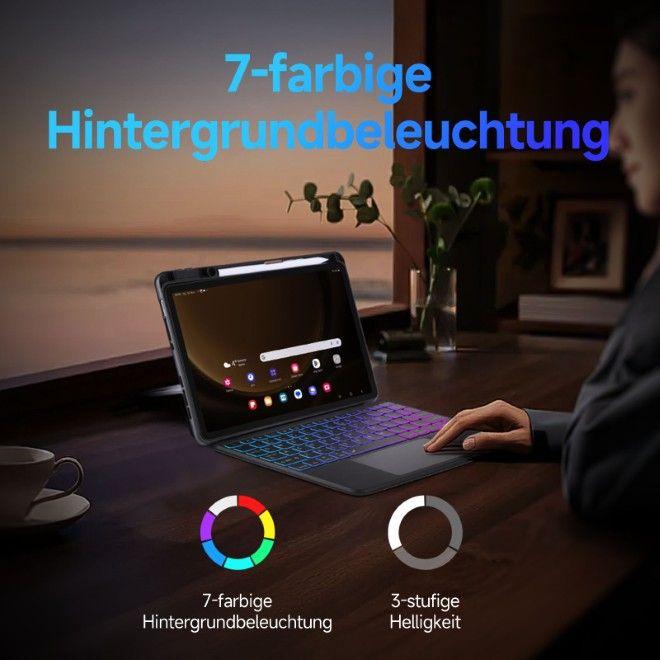 Image du produit Dux Ducis DK Series Keyboard Case mit Backllicht (US, Xiaomi Pad 7, Xiaomi Pad 7 Pro, Xiaomi Pad 8, Xiaomi Pad 8 Pro)