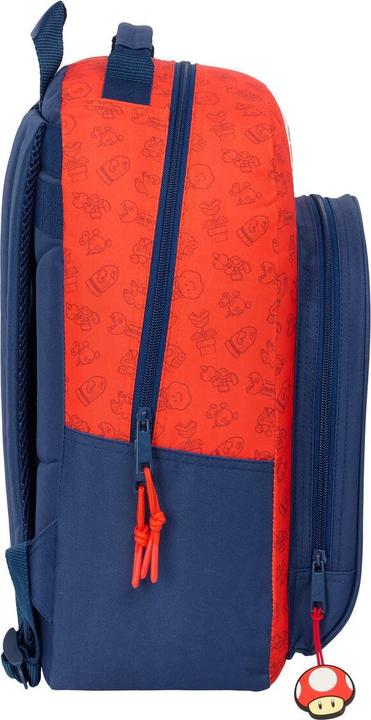 Immagine prodotto Super Schulrucksack Mario Trick Rot Dunkelblau 32 x 42 x 15 cm (15 l)