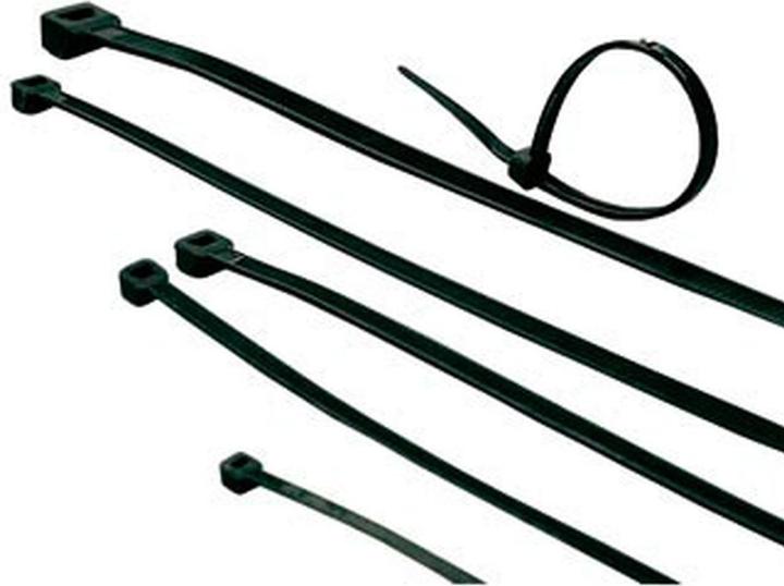 ACT Cable ties black, length 150 mm, width 3.6 mm. Length: 150 mm Cable tie black 150/3.6mm (Kunststoffkabelbinder, 150 mm, 100 Stk.)